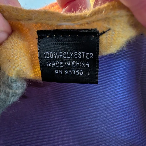 NWOT-Poncho Multicolor - Picture 3 of 12